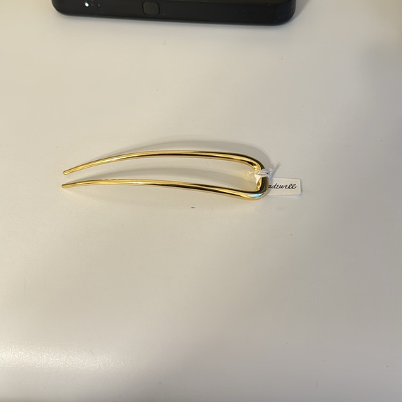 Madewell Gold French Hair Pin - Picture 2 of 5